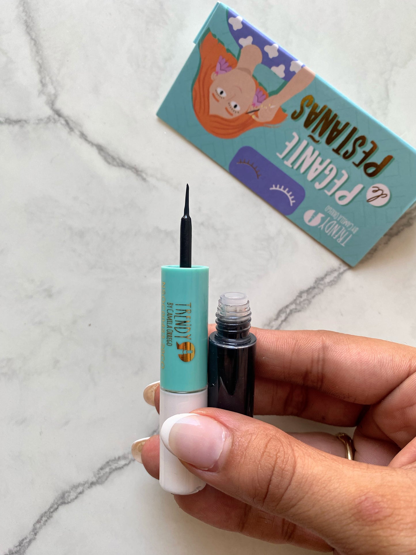 Pegante de pestañas 2 en 1 trendy