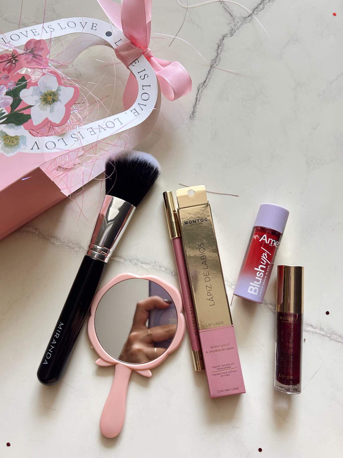 Kit espejo pink 🌸🎀