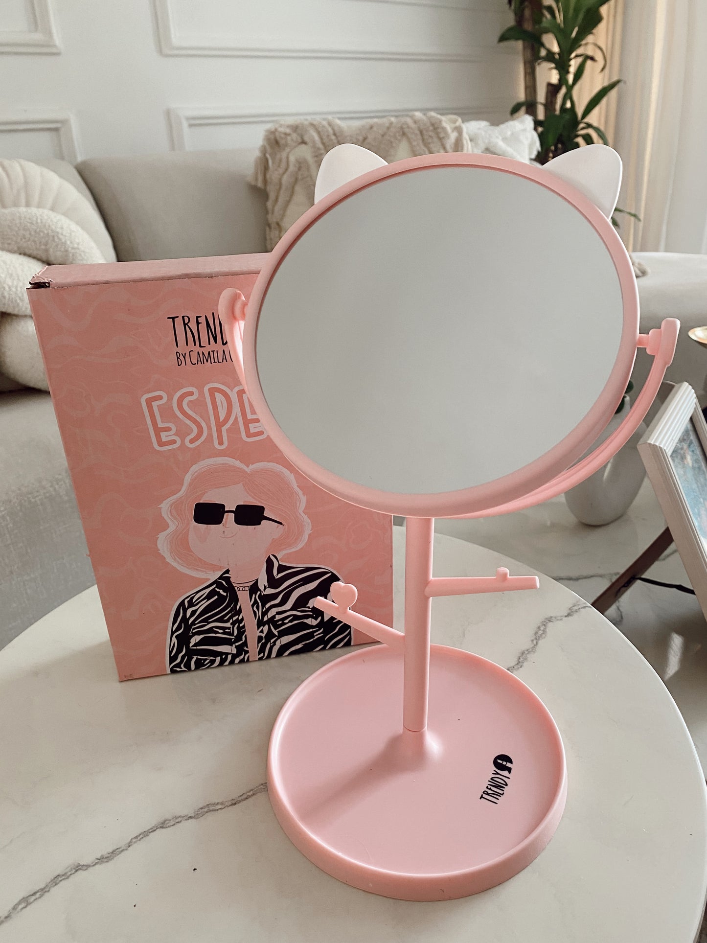 Espejo gatito trendy 💖