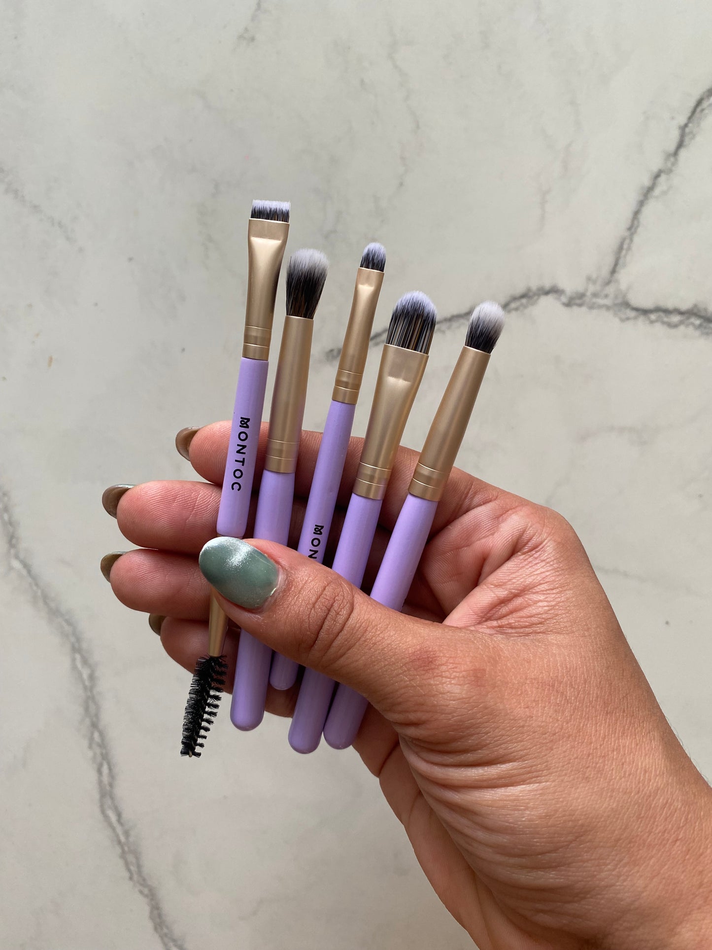 Kit de brochas mini x10pcs purple montoc