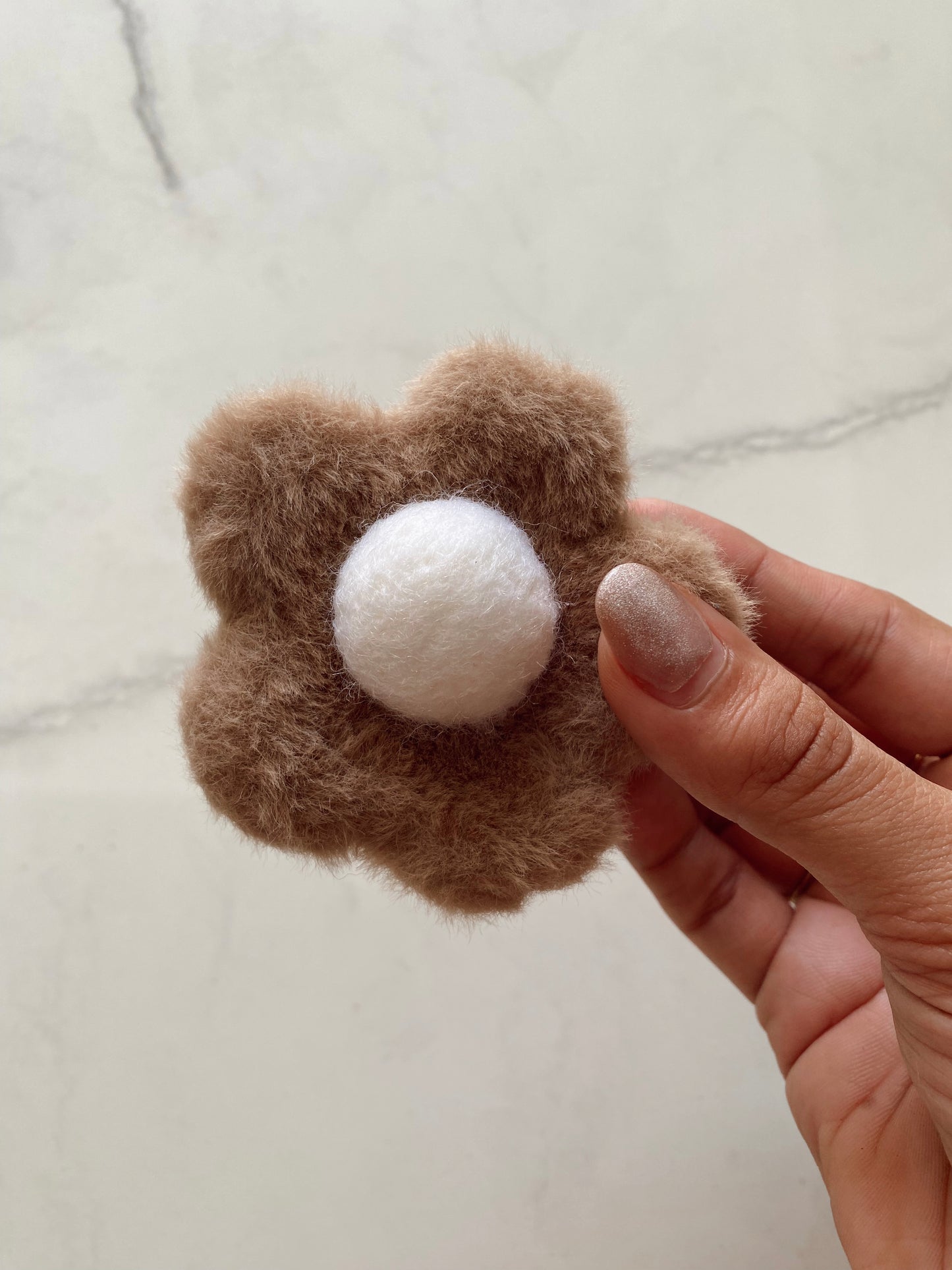 Pinza flor peluche 🧸