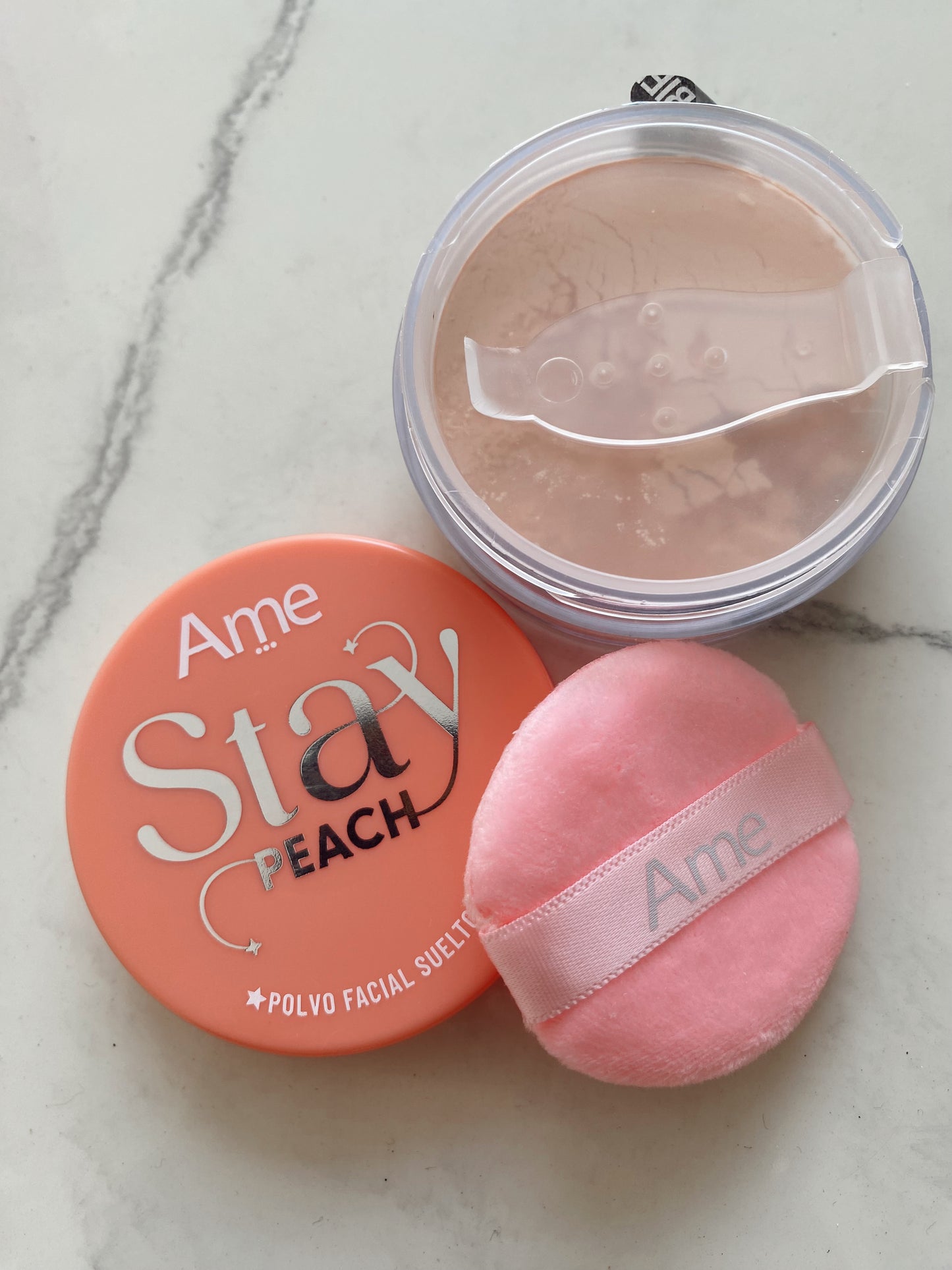 Polvo suelto peach ame