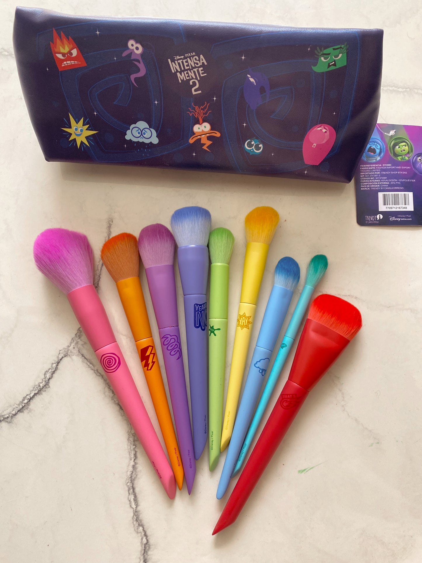 Kit de brochas intensamente x9 trendy