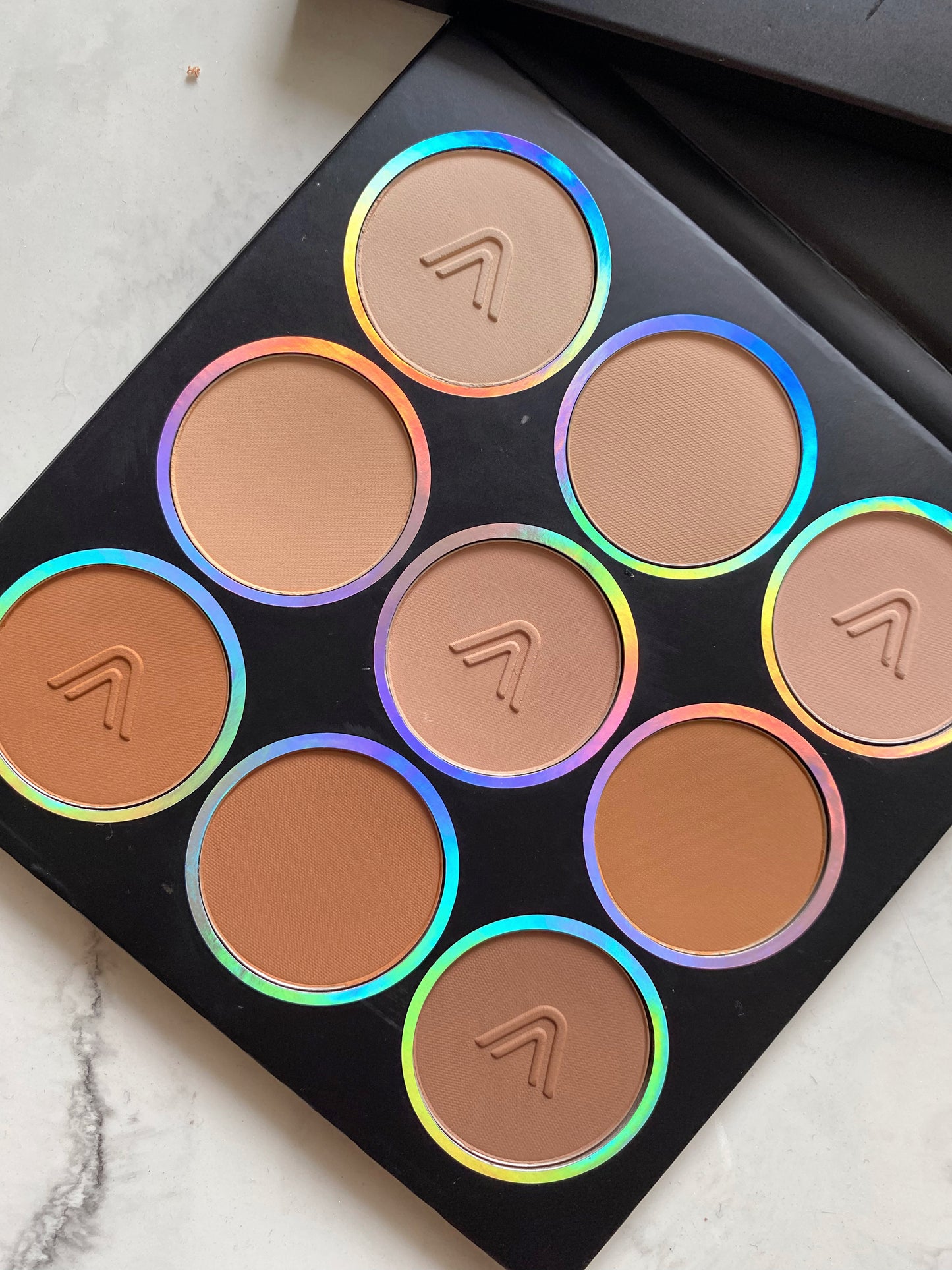 Paleta de polvos profesionales x9 atenea
