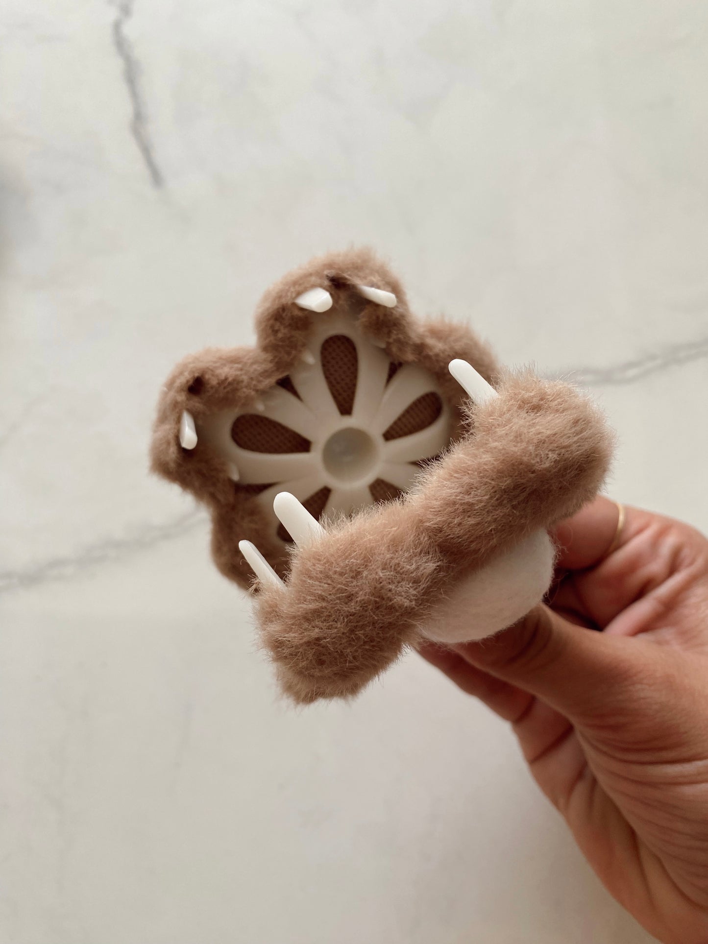 Pinza flor peluche 🧸