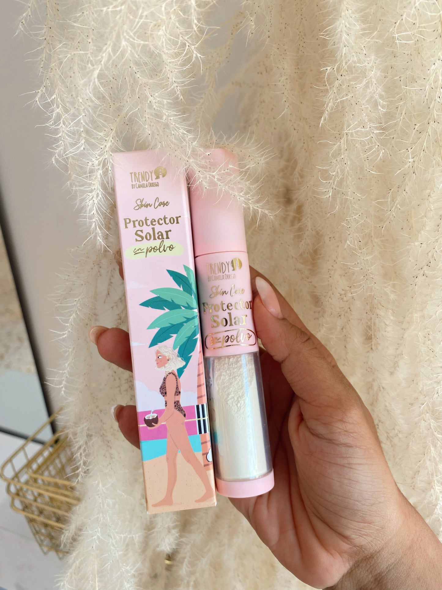 Protector solar en polvo trendy