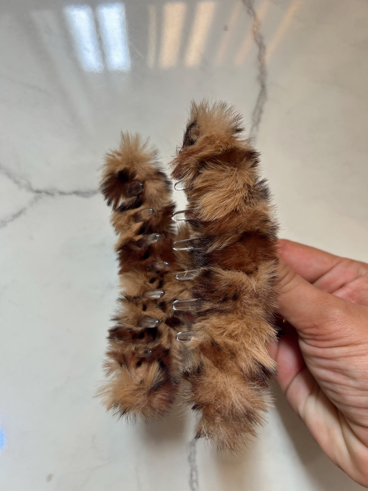 Pinza peluche animal print ✨
