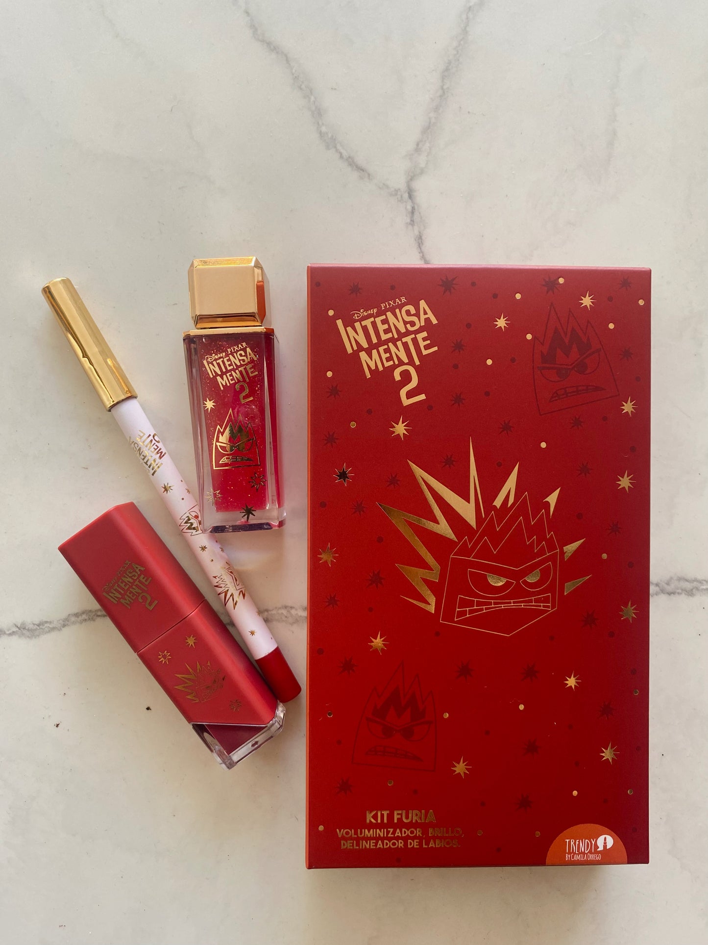 Kit de labios furia rojo by trendy