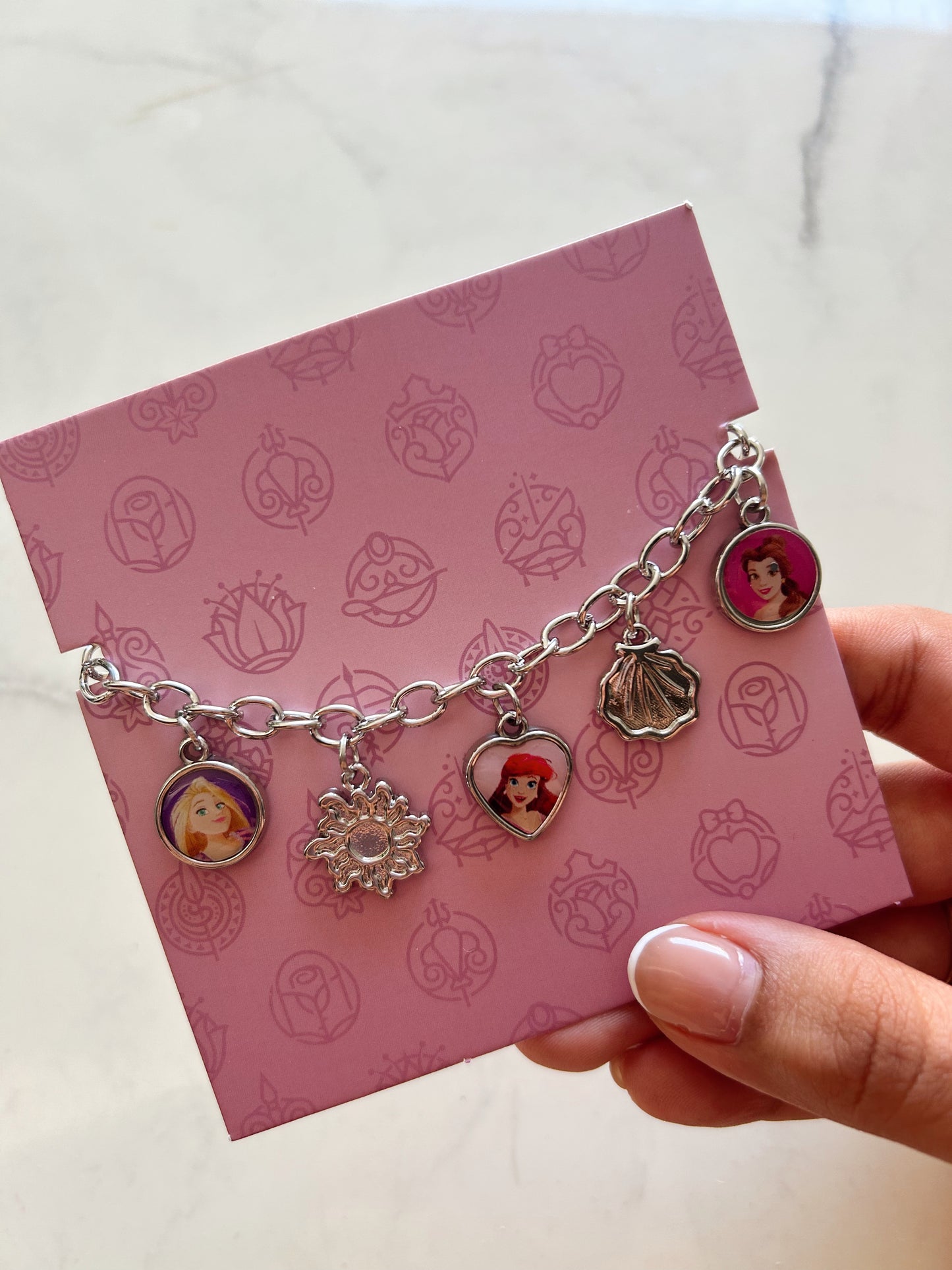 Pulsera plateada princesas trendy