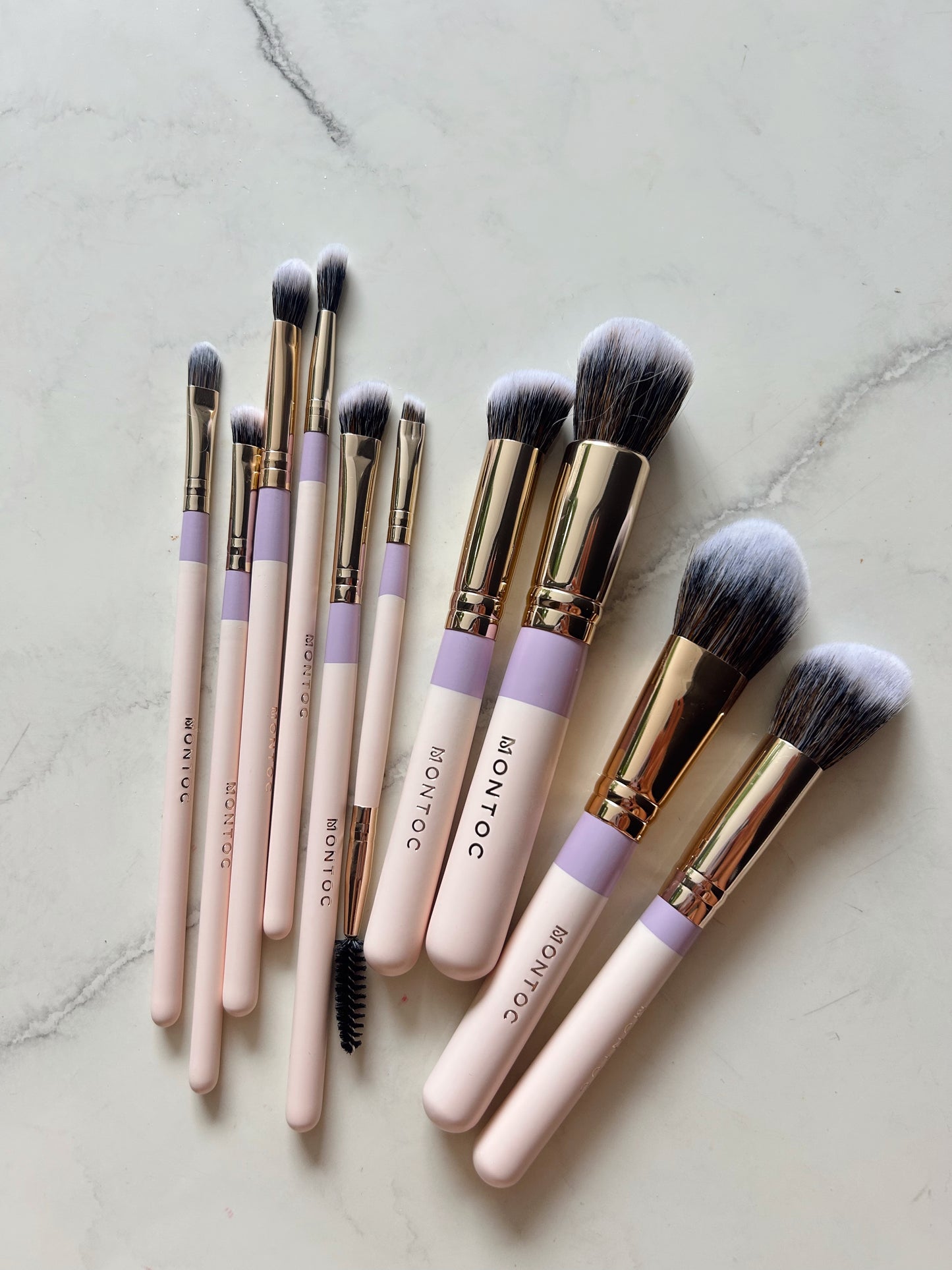 Kit de brochas fluffy x10 montoc