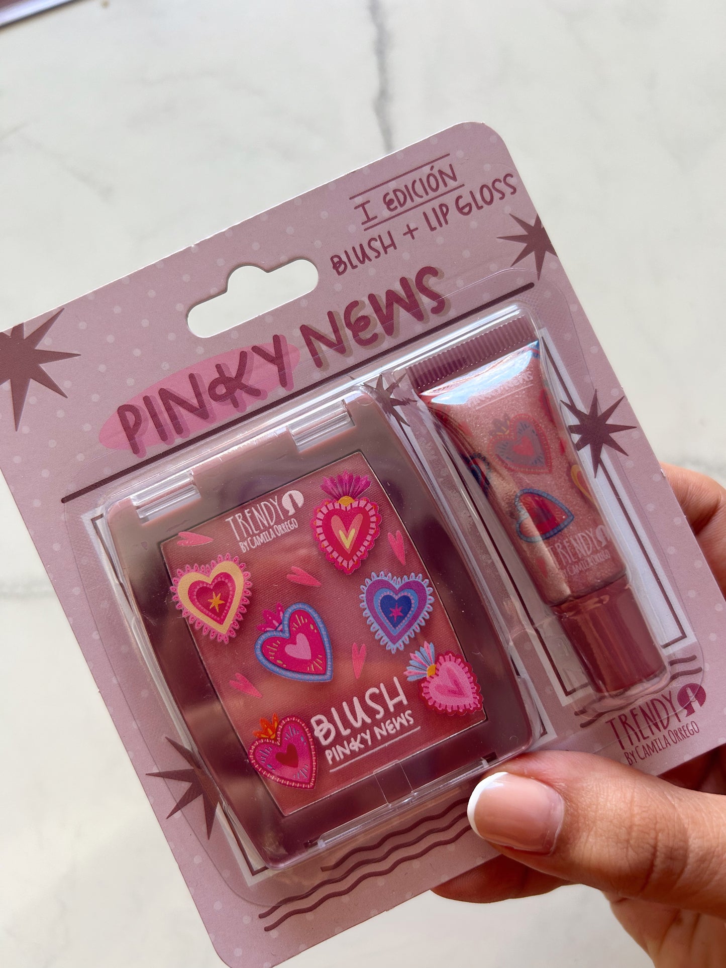Kit Pinky news rubor + Glos trendy