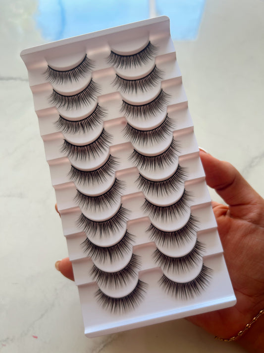 Set de pestañas x10 und #33