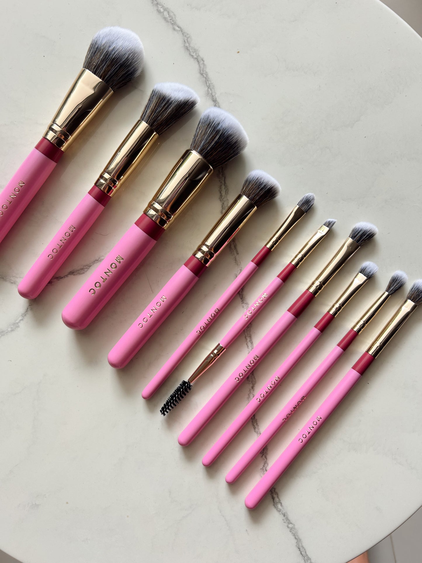 Kit de brochas fluffy x10 montoc