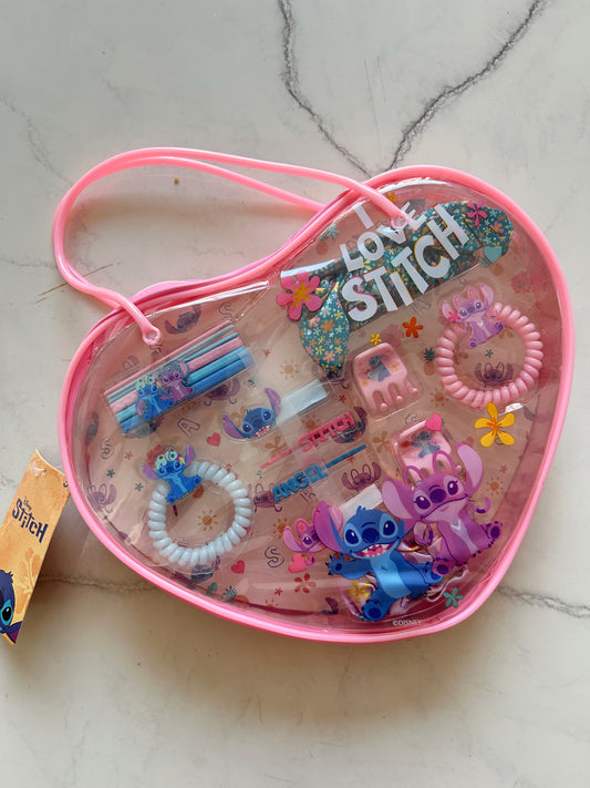 Kit maleta corazón stitch trendy 🩵