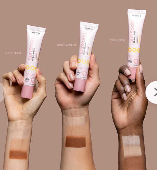 Protector solar sunsoon con color montoc  💘