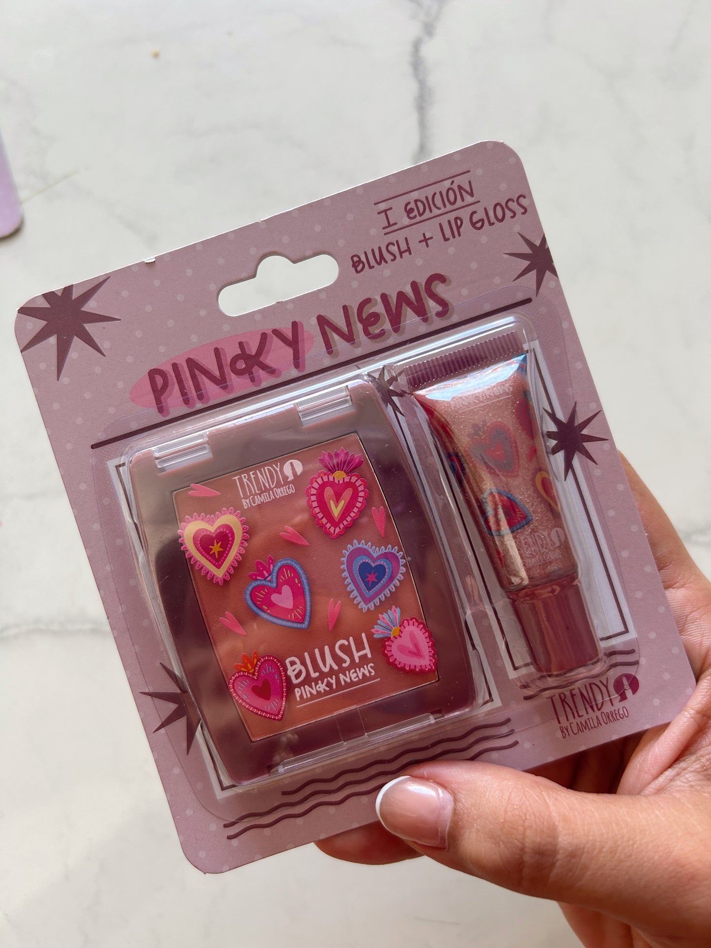 Kit Pinky news rubor + Glos trendy