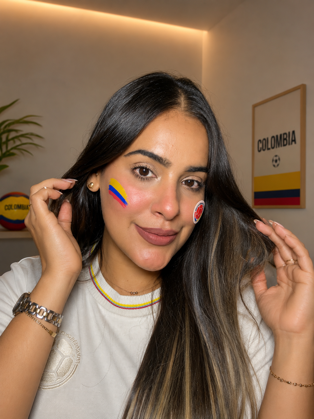 Sticker ( tatto) temporal Colombia 🇨🇴 ✨