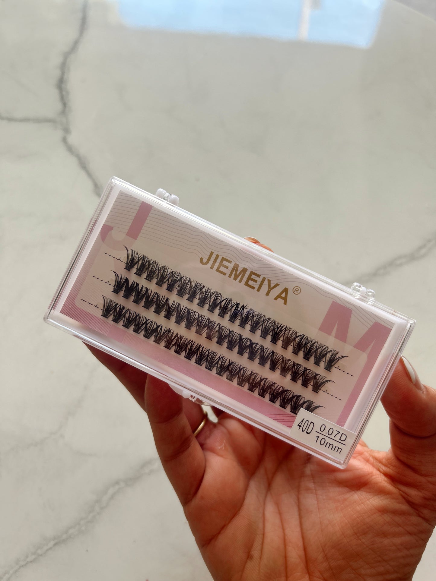 Pestañas punto a punto jiemeya✨