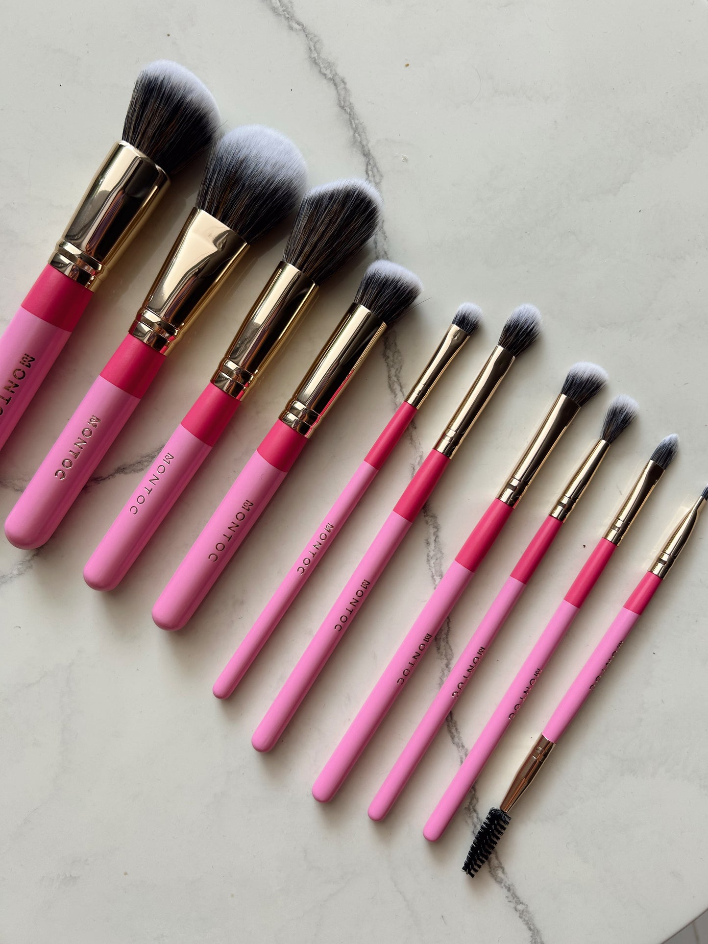 Kit de brochas fluffy x10 montoc