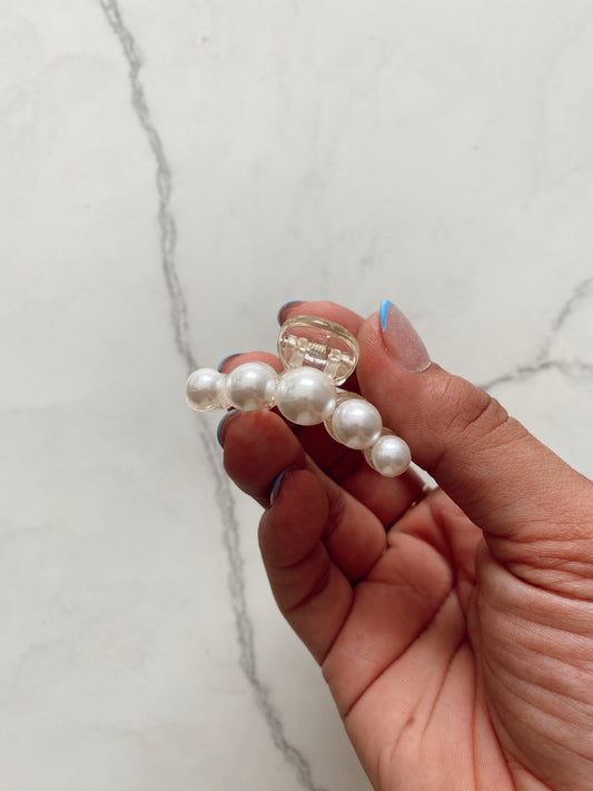 Pinza mini de Perlas grandes