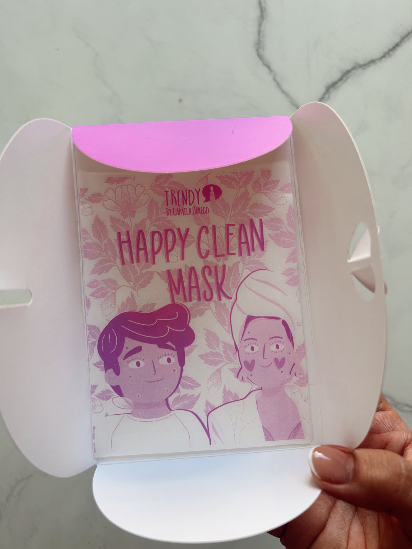 Sobre  mascarilla sticker para acné trendy