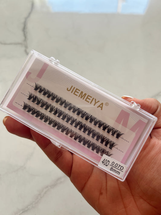 Pestañas punto a punto jiemeya✨